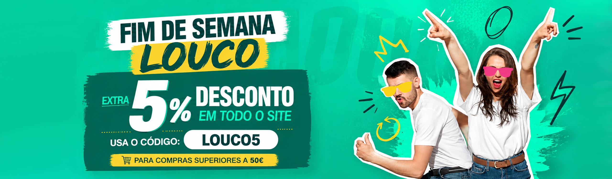 Promo Flash 5 desconto fim de semana louco