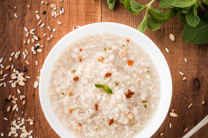 Receita de Papas de Aveia com Maçã e Curcuma