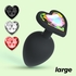  Cuore Plug Anal Grande Com 4 Joias Intercambiáveis Crushious - Crushious - 7403254158481