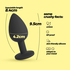 Camileo Plug Anal Grande com 4 joias intercambiáveis Crushious - Crushious - 7403254158580