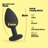 Plug Anal Médio com 4 joias intercambiáveis Crushious - Crushious - 7403254158573