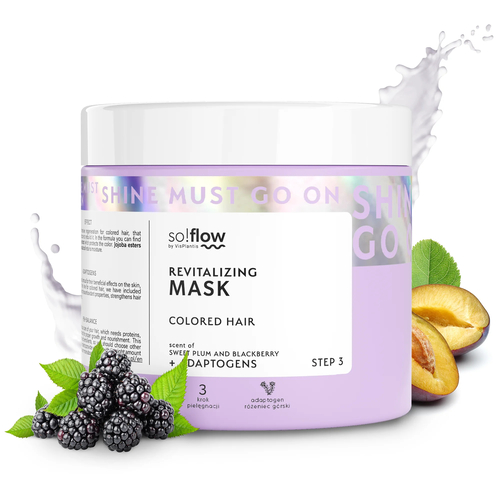 Máscara Revitalizante p/ Cabelo Pintado 400ml So!Flow - soflow - 8033980
