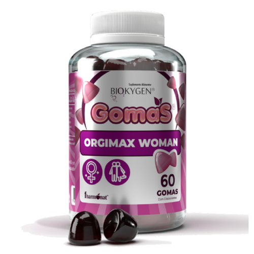 Biokygen Gomas Orgimax Woman – 60 gomas - Validade Curta 07/25 - Fharmonat - 5600315103837
