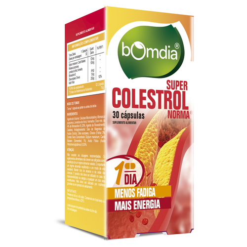 BomDia Colestrol Norma 30 cápsulas - BomDia Fharmonat - 5601312102700