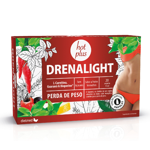 Drenalight Hot Plus - 20 ampolas– Dietmed - DietMed - 5605481101601