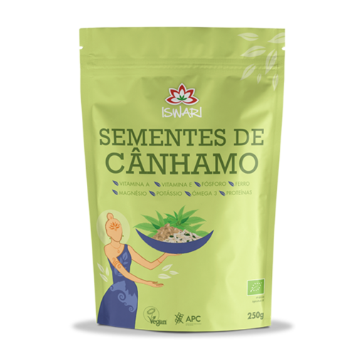 Sementes de Cânhamo Descascadas Bio 250g - Iswari - Iswari - 5600317478025