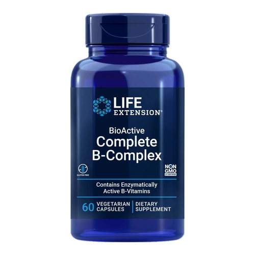 B-Complex Complete Bioactive - 60 Cápsulas Vegetais - Life Extension - Life Extension - 8719326360409