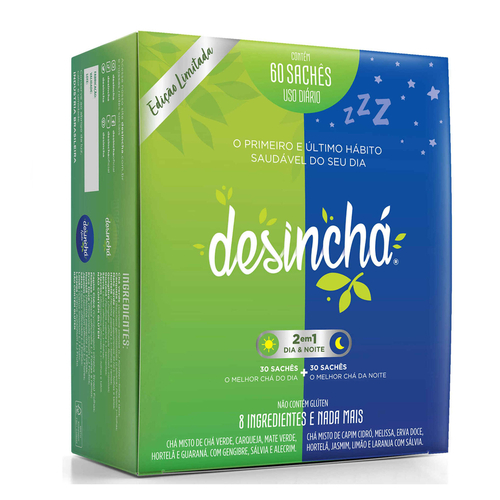 Desinchá - Misto Dia  Noite 60 Saquetas - Desinchá - 7898684480071
