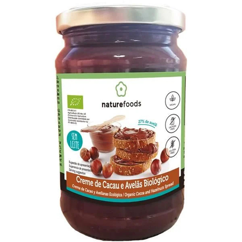 Creme De Chocolate E Avelã Bio Para Barrar - Naturefoods - NatureFoods - 5600445303817