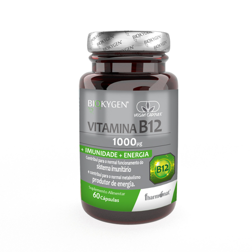 Biokygen - Vitamina B12 - 60 cápsulas - Fharmonat - 5600315103387