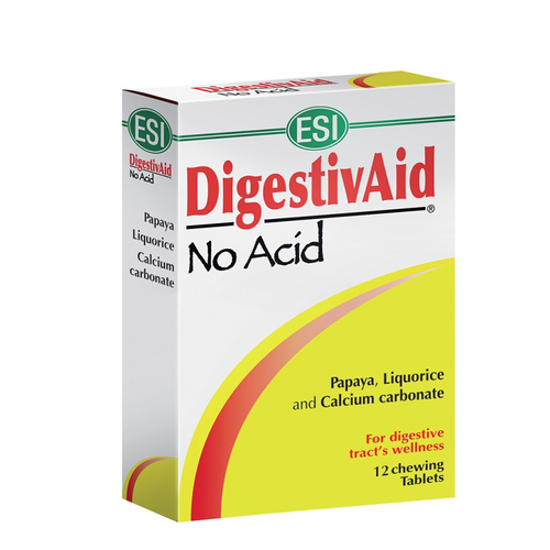 ESI Digestivaid No Acid 12 Comprimidos - Esi - 8008843004775