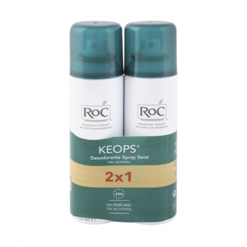 ROC Keops Desodorizante Spray Seco 2x150ml. - ROC - 1220000230194