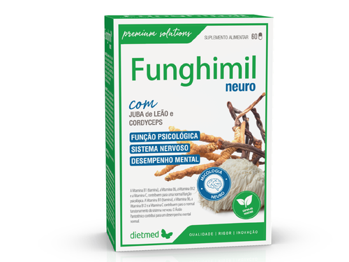 Funghimil Neuro – 60 cápsulas – DietMed - DietMed - 5605481109249