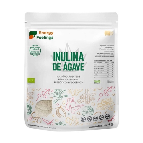 Energy Feelings Inulina de Agave em Pó 500gr. Eco Vegan - Energy Feelings - 8436565925052