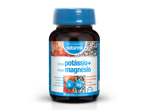 Naturmil - Citrato de Potássio + Citrato de Magnésio – 90 comprimidos - Naturmil - 5605481209192