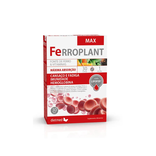 Ferroplant Max - 30 comprimidos - Dietmed - DietMed - 5605481110191