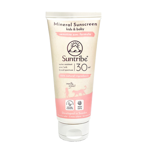 Suntribe Protetor Solar Mineral Natural Infantil Baunilha FPS 30 (100 ML) - Suntribe - 7350097210251