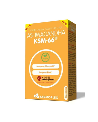 Ashwagandha KSM-66® Vegan – 30 cápsulas – Farmoplex - Farmoplex - 5606131600444