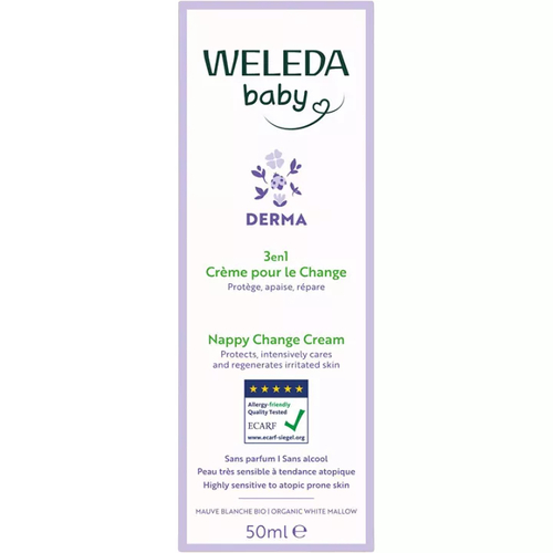 Creme Muda de Fraldas Derma 3 em 1 – 50ml – Weleda baby