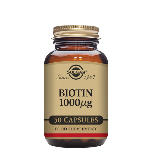 Solgar Biotin 1000mcg 50 Cápsulas - Solgar - 0033984003101