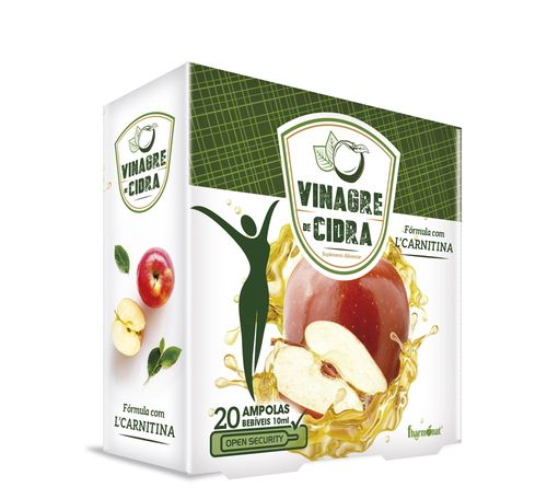 Vinagre de Cidra – 20 ampolas – Fharmonat - Fharmonat - 5600315070153