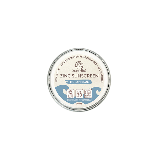 Suntribe Protetor Solar Zinco Natural Rosto e Desporto FPS 30 Turquesa (15 G) - Suntribe - 7350097210220