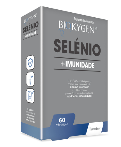 Biokygen Selénio 200ug - 60 Cápsulas - Fharmonat - 5600315090243