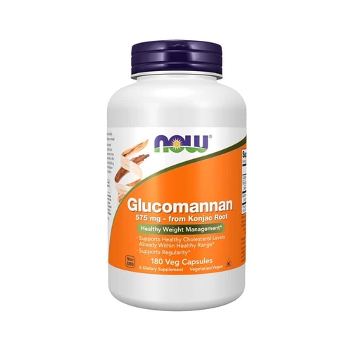 Glucomannan 575mg - 180 Cápsulas Vegetais - Now - Now Foods -  733739065124