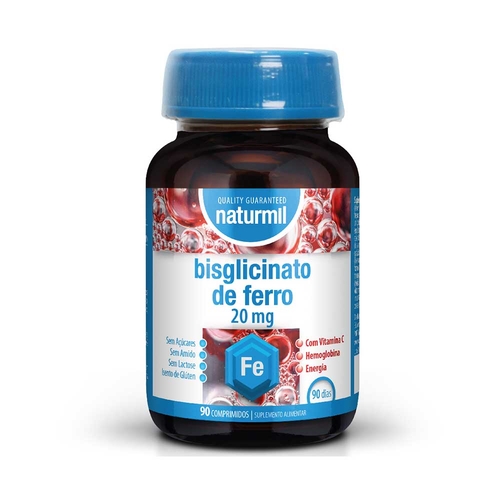 Naturmil - Bisglicinato de Ferro 20 mg – 90 comprimidos - Naturmil - 5605481209178