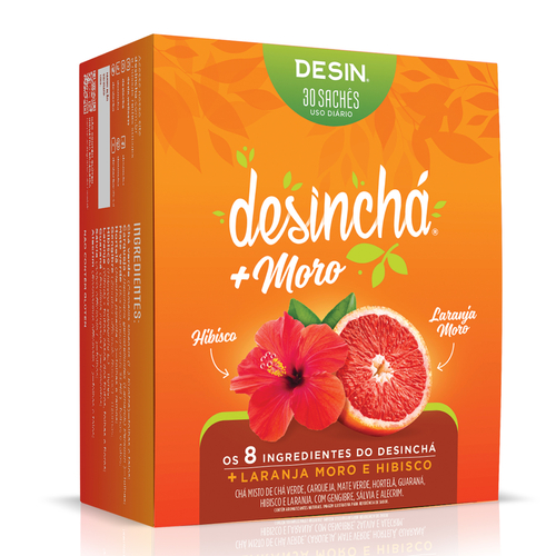 Desinchá Laranja Moro 30 Saquetas - Desinchá - 7898684481481