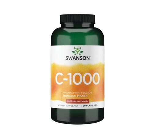 C-1000 Vitamin C With Rose Hips - 250 cápsulas - Swanson - Swanson - 087614011066
