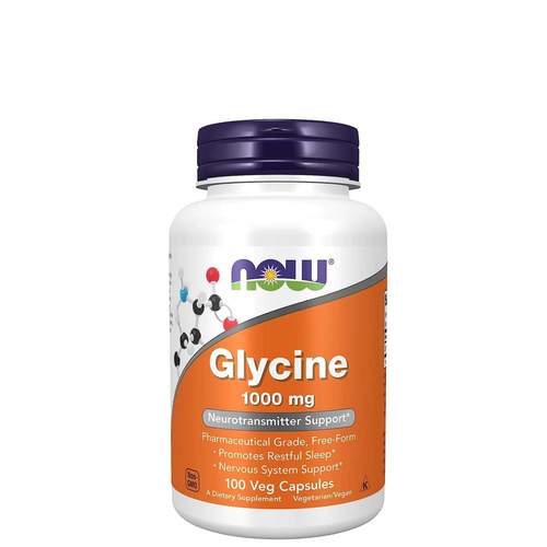 Glycine 1000mg – 100 cápsulas – Now - Now Foods - 733739001078