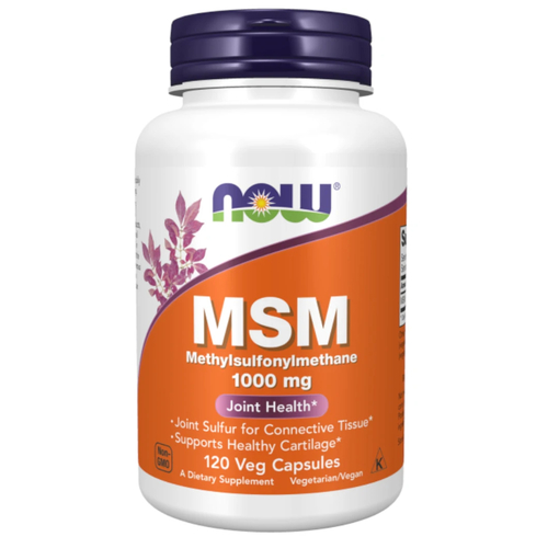 MSM 1000 mg – 120 veg cápsulas – NOW - Now Foods - 733739021205