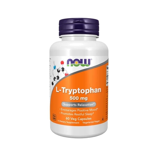 Now L-Tryptophan 500mg 60 Veg Cápsulas