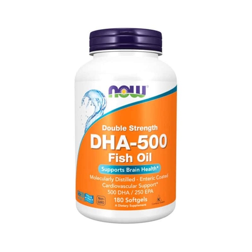 Now DHA-500 Fish Oil Double Strength (500 DHA / 250 EPA) - 180 cápsulas