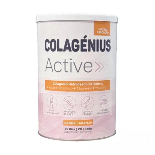 Colagenius Active Laranja pó - 345g - Colagénius - 5606890000059