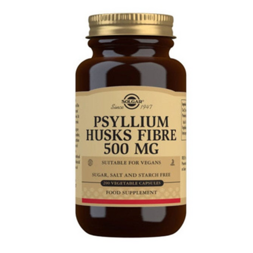 Solgar Psyllium Husks Fibre 500mg 200 Cápsulas - Solgar - 0033984023154
