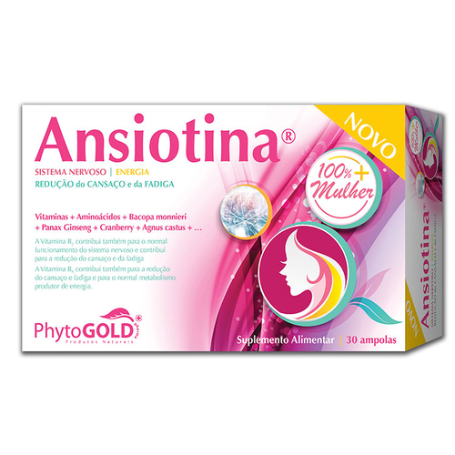 Ansiotina 100% Mulher - 30 ampolas PhytoGold - PhytoGold - 5600299127843