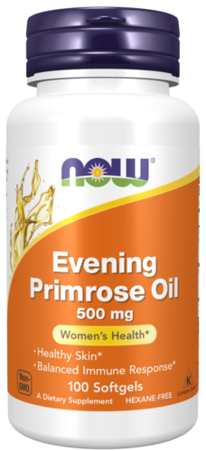 Evening Primrose Oil 500 Mg 100 Softgels - NOW - Now Foods - 733739017505