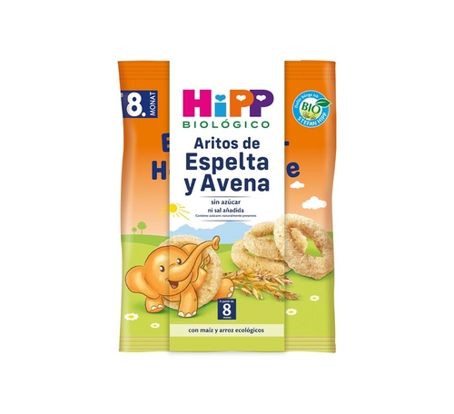 Argolas de Espelta e Aveia Bio 30 G Hipp - Hipp - HIPP990304