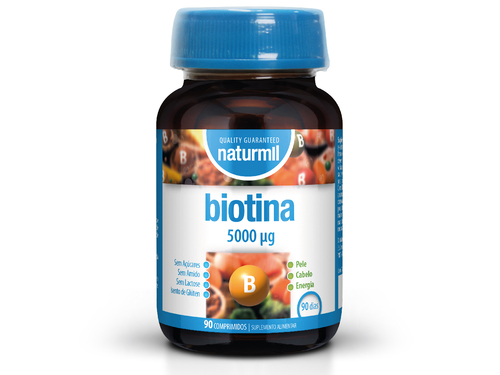 Naturmil - Biotina 5000 mcg - 90 comprimidos - Naturmil - 5605481209185
