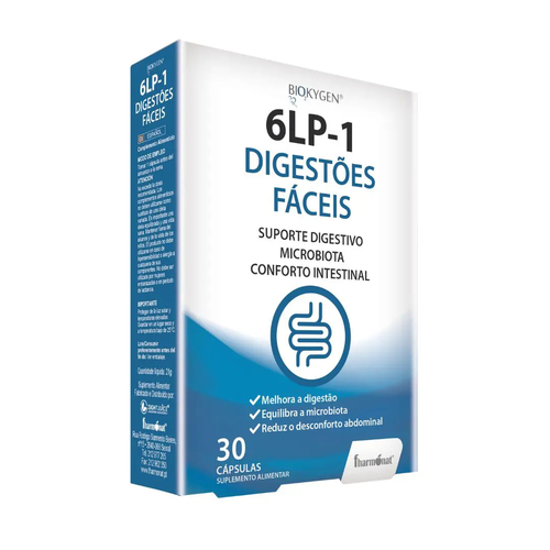 Bioygen 6LP-1 Digestão 30 Cápsulas - Biokygen - 5600315106340