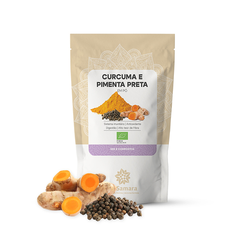 Biosamara - Curcuma e Pimenta preta - 250G - Biosamara - 5601607511323