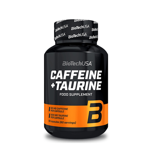 Caffeine + Taurine – 60 cápsulas – BioTech USA - BiotechUSA - 5999076234196