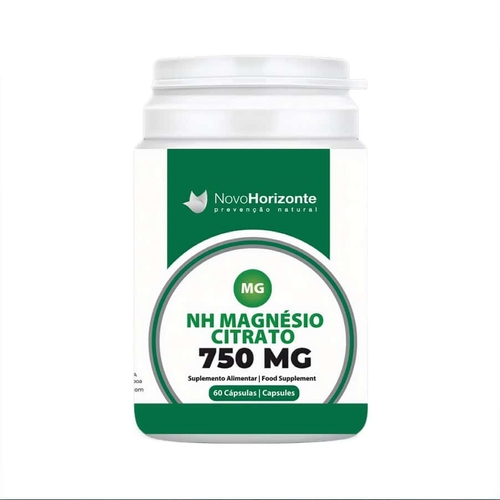 NH Magnésio Citrato 750mg – 60 cápsulas – Novo Horizonte - Novo Horizonte - 5604401668439
