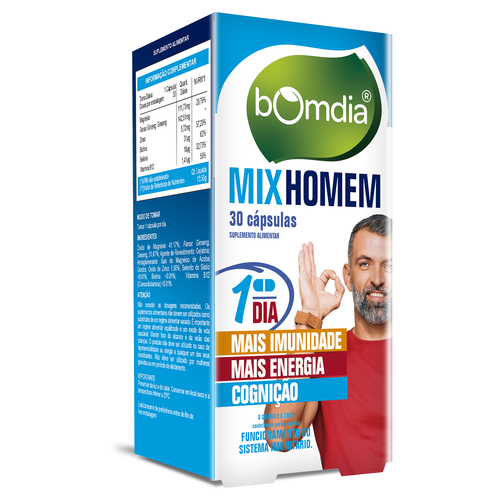 BomDia Mix Homem 30 Cápsulas - BomDia Fharmonat - 5601312102793