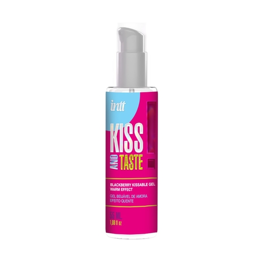 Gel beijável com efeito calor kiss and taste aroma amora intt 55ml - Intt - 5600781416417