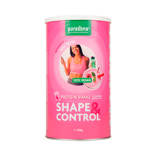 Batido de Proteína Vegan - Morangos e Framboesa Purasana - Purasana - 5400706616768