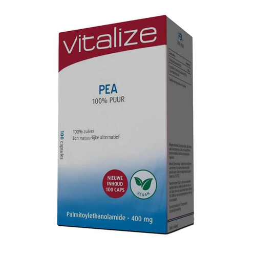 PEA 100% Pura – 100 cápsulas – Vitalize - Vitalize - 8717344371865