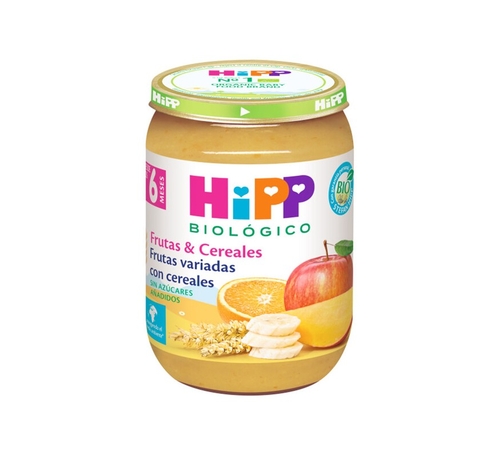 Puré De Frutas Variadas Com Cereais Bio 190 G Hipp - Hipp - 4062300390355